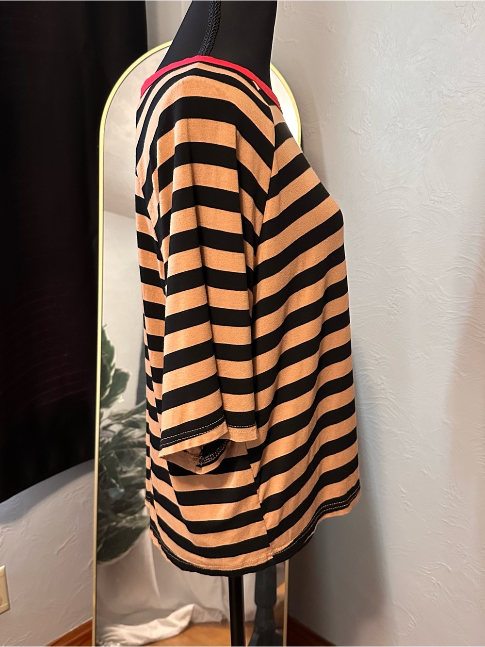 DOKOTOO Striped Oversized Top | Size M | Casual Chic - Picture 4 of 7